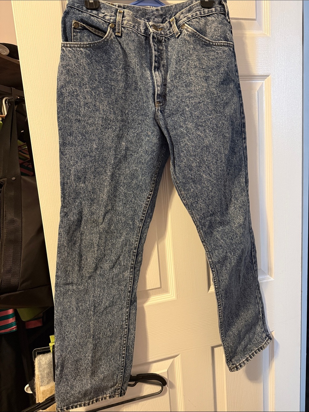 Lee Acid Wash Blue High-Rise Jeans